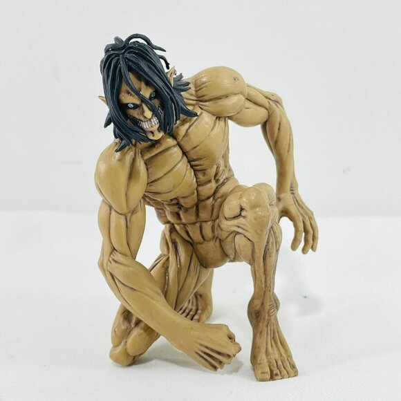 Pop Up Eren Yeager Attack Titan Figure Toy Kneeling Japanese Anime Manga Series - Picture 1 of 12